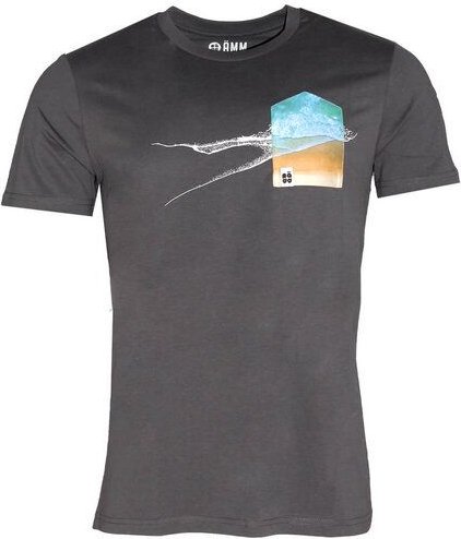 FÄDD Herren T-Shirt Rundhals aus Bio-Baumwolle "Gischt BT Still" Grau