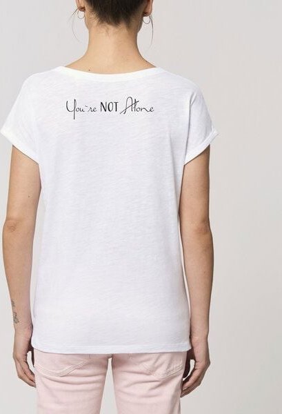 Human Family Damen Flammengarn Rundhals T-Shirt - Flame "You are Not Alone"