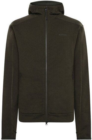 Thumbnail - KnowledgeCotton Apparel Fleece-Pullover mit Kapuze DYNAMIC aus Merinowolle - Herren