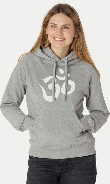 Thumbnail - Peaces.bio - handbedruckte Biomode Bio-Damen-Kapuzensweater Om