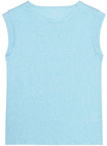 KnowledgeCotton Apparel T-Shirt Loose Fold Up Linen