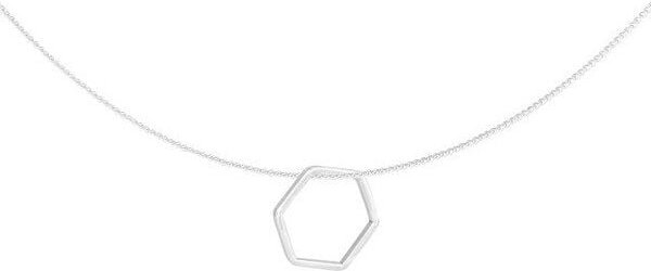 pakilia Silber Kette sechseckig Fair-Trade und handmade