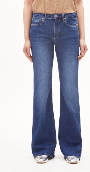 ARMEDANGELS ANAMAA X STRETCH - Damen Flared Leg Mid Waist aus Bio-Baumwoll Mix