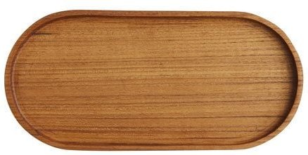 Originalhome Ovales Tablett aus recyceltem Teakwurzelholz, S