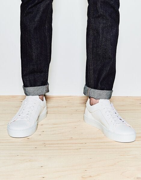 NINE TO FIVE Laced Sneaker #boi - minimalistischer Herren Allround-Sneaker aus Bioleder