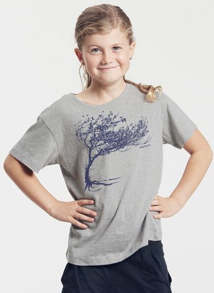 Peaces.bio - handbedruckte Biomode Bio-Kinder T-Shirt Windy Tree