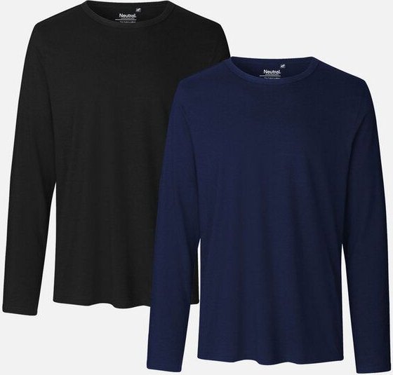 Neutral® Neutral Doppelpack Long Sleeve Shirt Herren - Bio-Baumwolle