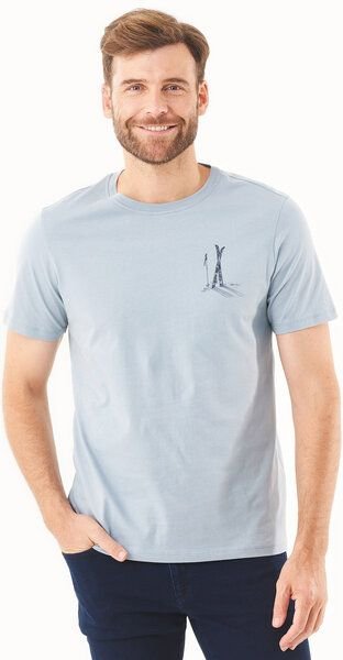 ORGANICATION T-Shirt aus Bio-Baumwolle mit Ski-Print