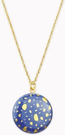 lille mus Halskette mit Porzellananhänger TERRAZZO Porzellanschmuck