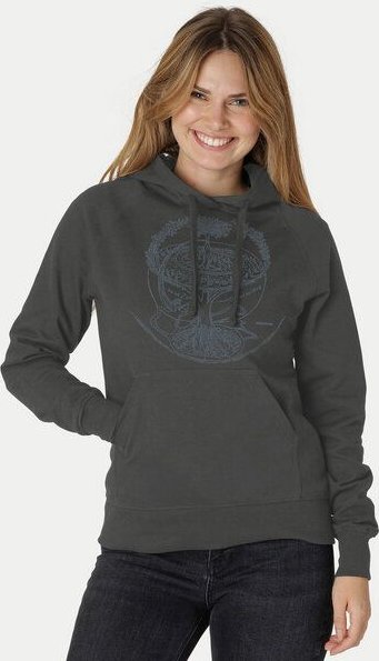 Peaces.bio - handbedruckte Biomode Bio-Damen-Kapuzensweater Weltenesche