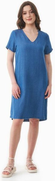 Thumbnail - ORGANICATION Kleid aus TENCEL Lyocell in Denim-Optik