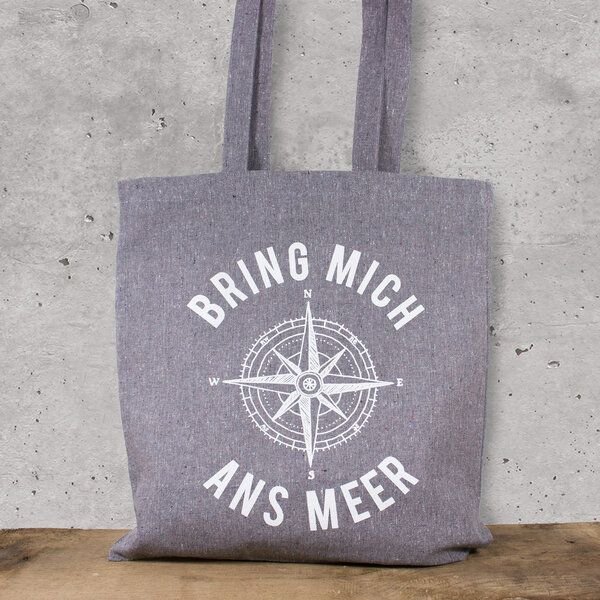 Bow & Hummingbird Baumwoll-Beutel "Bring mich ans Meer"