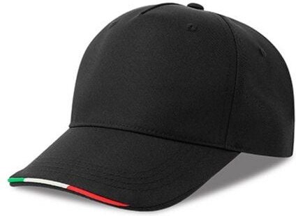 Atlantis Headwear Atlantis Cap Basecap Kappe Cappy kontrastierende Paspeln in Farben der italienischen Flagge