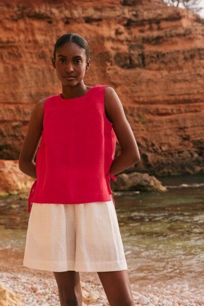 AmourLinen Rosie Leinenoberteil mit Bändern