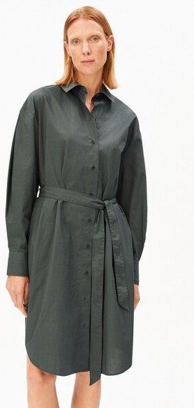 ARMEDANGELS BARREL SLEEVE POPLIN Damen Webkleid aus Bio-Baumwolle