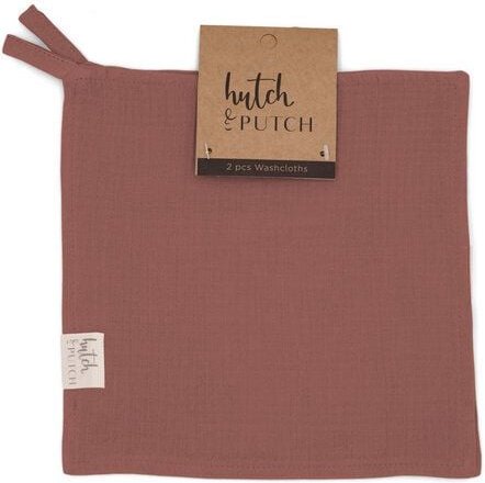 Hutch&Putch Musselin Waschlappen 2er Set - Baby Waschtuch - aus 100% Bio Baumwolle - Kuschelweich, Saugfähig und Schnell...