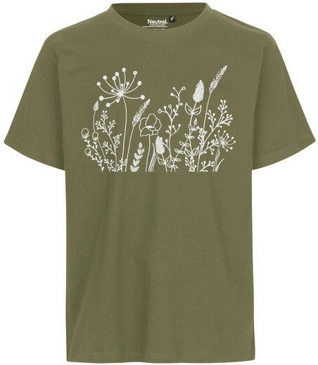 HANDGEDRUCKT "Wilde Wiese" Unisex T-Shirt von Neutral