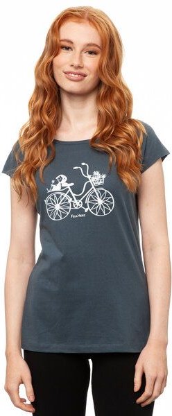 FellHerz Damen T-Shirt Fahrrad-Mädchen Bio & Fair & Vegan