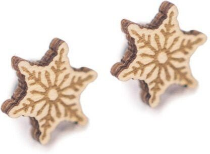 BeWooden Ohrstecker mit Holzdetails | Motiv Weihnachten | Verschiedene Varianten