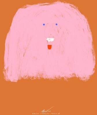 Photocircle Wandbild / Poster / Leinwand - Le chien print