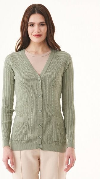 ORGANICATION Cardigan aus Bio-Baumwolle mit Knöpfen