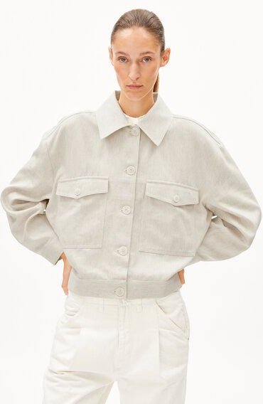 ARMEDANGELS AALISEA LINO HEAVY - Damen Overshirt Oversized Fit aus Leinen-Mix
