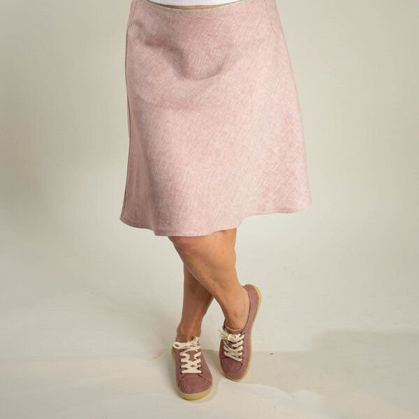 nahtur-design Leinen-Sommerrock 100% Bioleinen