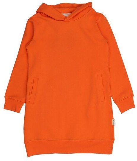Kleinkinder Sweatkleid Orange „Cadmium Orange“ aus Bio-Baumwolle – Walkiddy