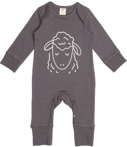 Baby-Strampler Grau aus Bio-Baumwolle – GOTS-zertifiziert & elastisch – Walkiddy