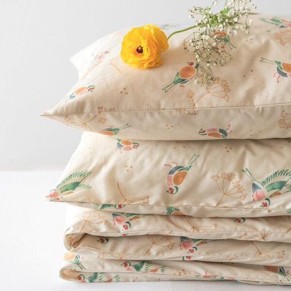 Lesen - Design-Bettwäsche Nachhaltiges Bettwäsche-Set aus 100% Popeline - Stieglitz