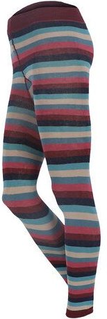 grödo Damen Leggings 6-farbig geringelt Bio Baumwolle Elasthan