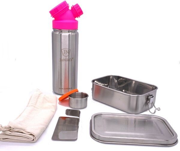 JN JuNiki's JuNiki´s® Lunchbox + Trinkflasche isoliert 550ml 8 Farben