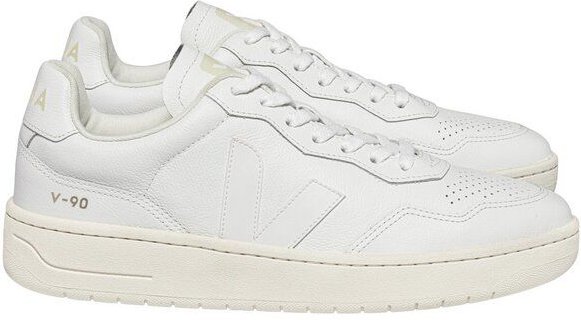 Veja Herren-Sneakers V-90 OT Leather Extra White