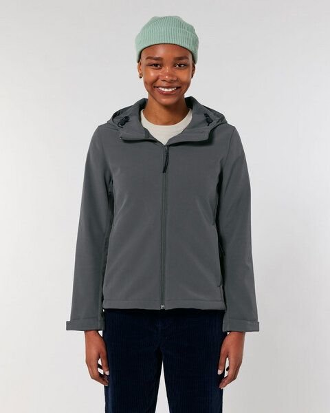 YTWOO Damen Eco Softshell Jacke mit Kapuze