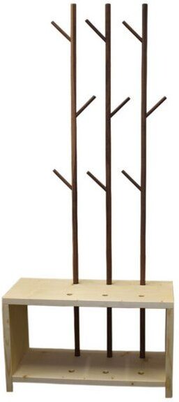 4betterdays Garderobe 'MyStyle' - Small | L 75 x T 30 x H 45 cm | Zirbe