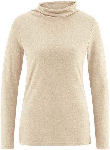 HempAge Damen Apartes Langarmshirt Hanf/Biobaumwolle