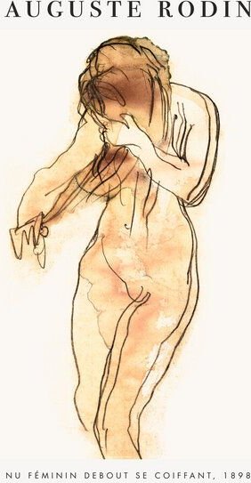 Photocircle Poster / Leinwandbild - Auguste Rodin: Frauenakt