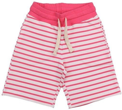 Cotokids Kinder Shorts Bio-Baumwolle, Rosa-Weiß gestreift, Walkiddy