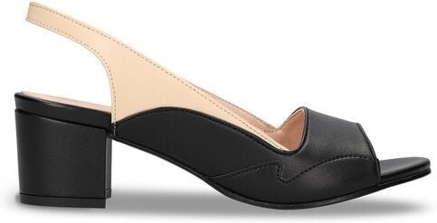 Nae Vegan Shoes NAE - Mara Schwarze Vegane Absätze in AppleSkin