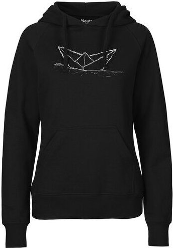 ilovemixtapes Fair gehandelter Frauen Hoodie "Paperboat" aus Biobaumwolle