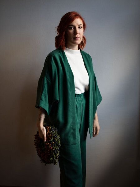 Ecostories Oversize Kimono aus Lyocell