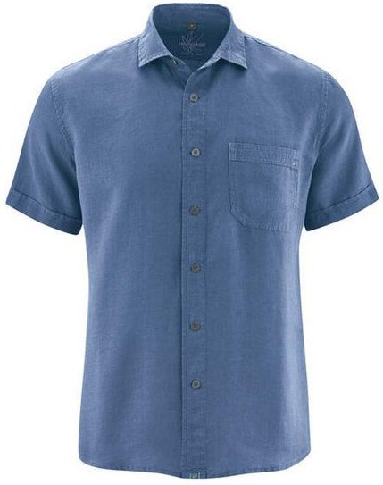 HempAge Herren Kurzarm-Hemd