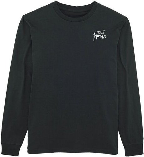 Human Family Bio Herren Langarmshirt "Hold Over - 100% Human"