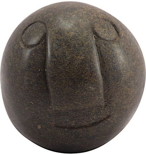 Little Zim Tribal Face - Steinkunst aus Afrika - M