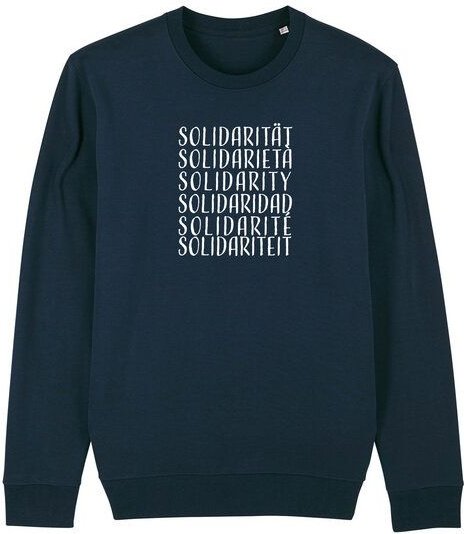 Human Family Bio Unisex Rundhals-Sweatshirt - "Switch - Solidarity"