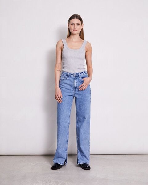 JAN N JUNE High Waist Jeans SELENE mit Schlitz