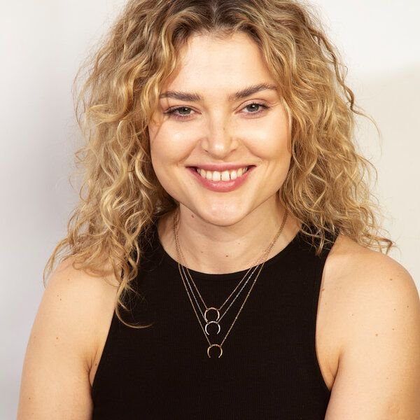 Feine Mond Kette mit 42+8 cm langer Kette von Elektropulli