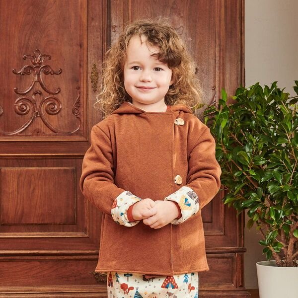 Cheeky Apple Bio-Wendejäckchen "Sweat Copper Meliert|Abenteuercamp"