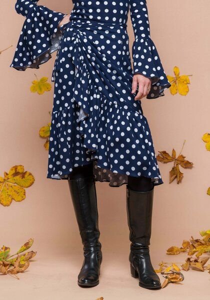 Atelier SNOW Wickelrock Zinnia aus Bio-Baumwolljersey