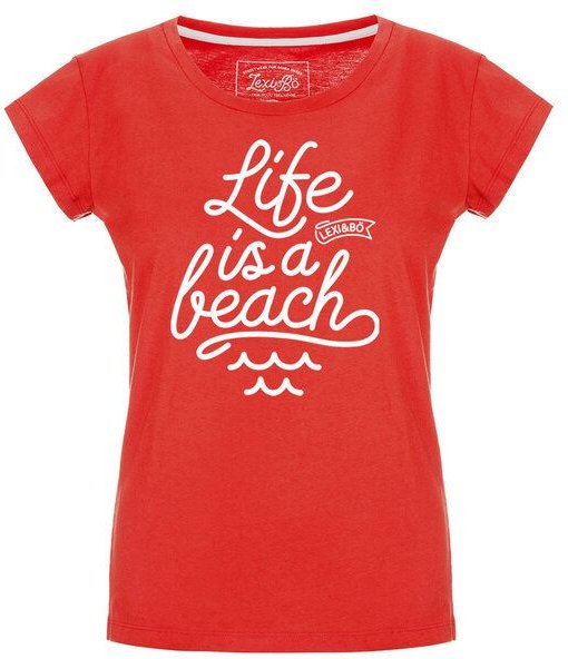 Lexi&Bö Life is a beach T-Shirt Damen
